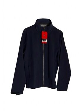 32 DEGREE HEAT Full Zip Up Polyester Jacket, Men’s Medium, Navy Blue